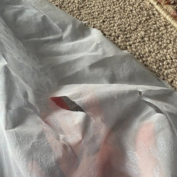 Vintage 1950s Pale Blue Chiffon Prom Dress 💙 Rockabilly Cupcake Party S - Picture 13 of 16